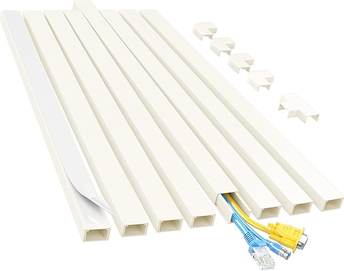 Yecaye Cord Hider, 113in Medium Cord Covers by Yecaye