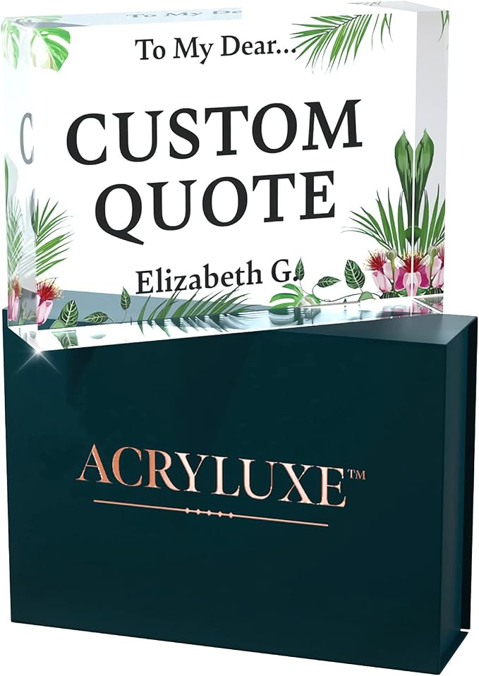 Personalized Gifts, Custom Quote Block Letter Board, Crystal-Clear Acrylic - Image 9