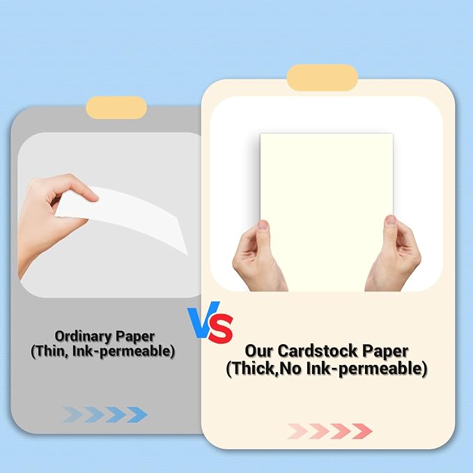 Cardstock 8.5 x 11, Thick Printer Paper, Card Stock Paper 200 gsm, 120 Sheets - Image 4