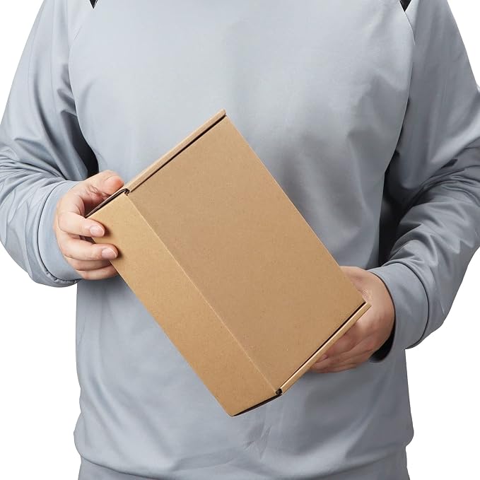PHAREGE 10x7x3 inch Shipping Boxes Bulk 25 Pack Brown, Tab Lock Tuck Top Mailer - Image 4