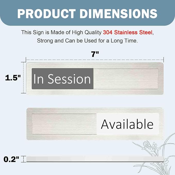 In Session or Available Sign, Vacant Occupied Indicator - Image 6