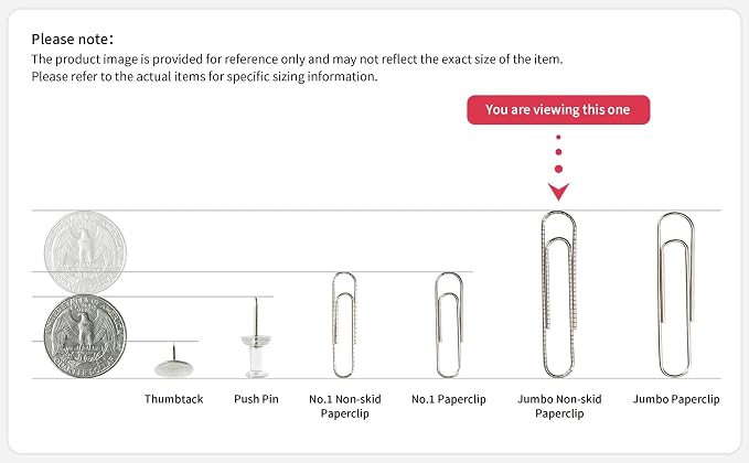 PAPERPAL Paperclips for Office School & Personal Use, Jumbo Nonskid Paper Clip - Image 7