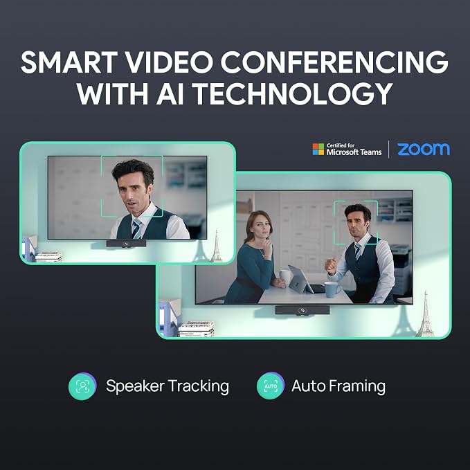 Yealink Video Conference Camera, 4K Webcam, 120° Ai Auto Framing, 8 Microphone - Image 6