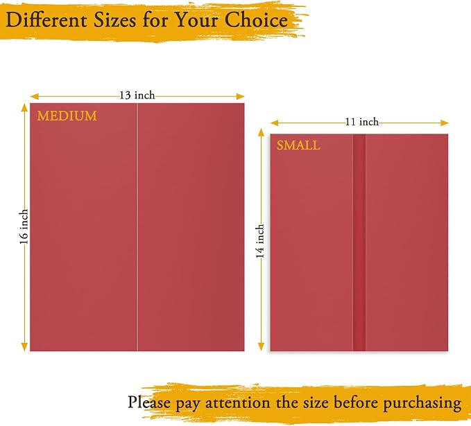 AKONEGE 3PCS Small Trifold Poster Board, 21 x 14 Inches Red Corrugated - Image 2