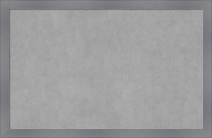 Amanti Art Grey Framed Magnetic Board 22x34 Large Vision Board by AmantiArt