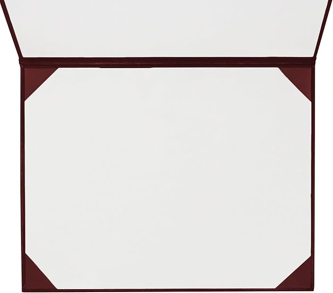 GraduationMall 8.5"x11" Smooth Padded Diploma Cover Certificate Holder Maroon - Image 4