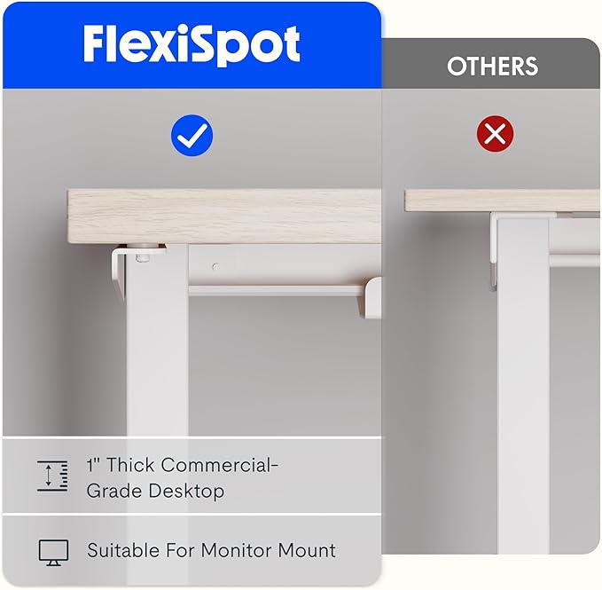 FLEXISPOT L Shaped Standing Desk, 63 x 47 Inch Electric Height Adjustable - Image 5