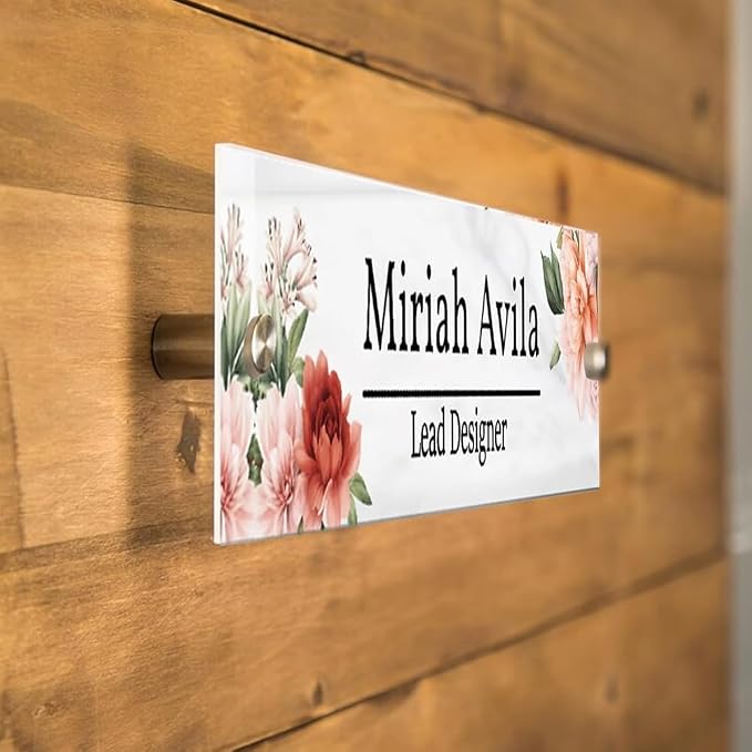 Personalized Office Door Sign, Custom Acrylic Name Plate - Image 4