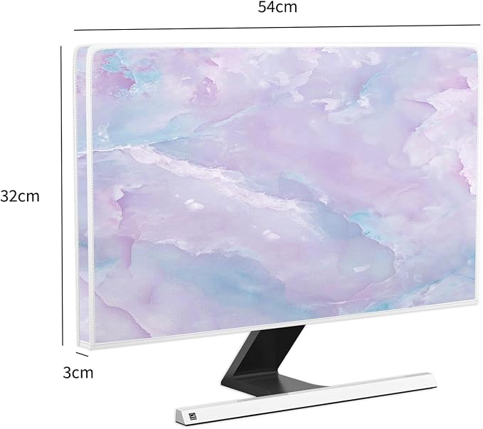 Baocicco Violet Marble Waterproof 22, 25 Inch Anti-Static Dustproof LCD/LED/HD - Image 5