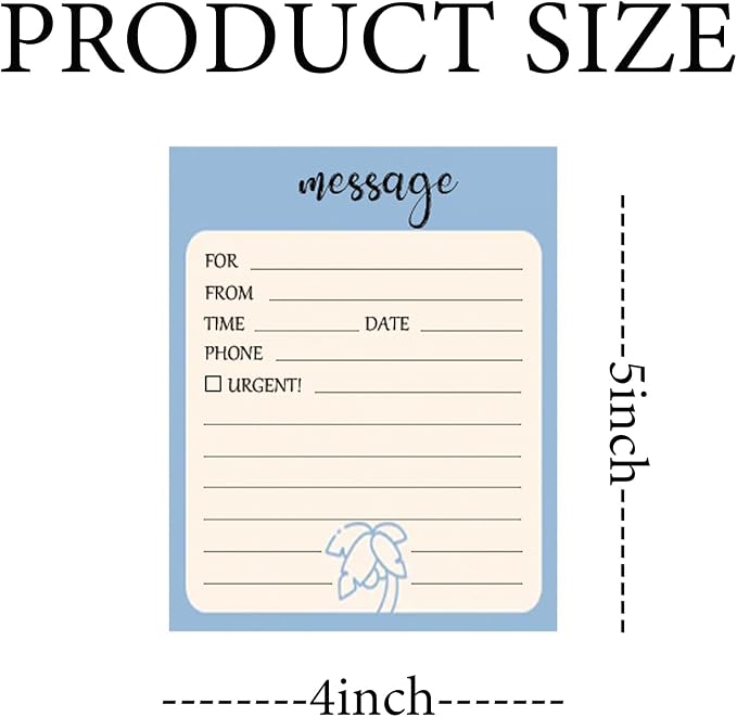 6 Pieces Telephone Message Sticky Notes Pads 4 x 5 Inch Self Adhesive Book Call - Image 2