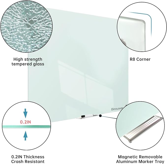 Glass Whiteboard 48 * 72Inches - Image 2