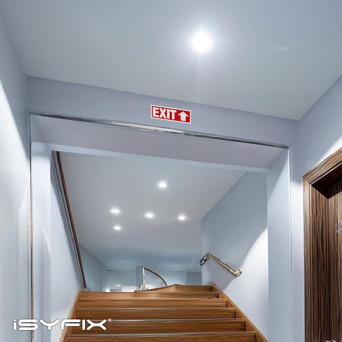 iSYFIX Exit Signs Stickers 2 Pack 12x4 Inch - Image 6
