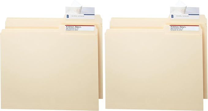 Smead Seal and View® Clear Label Protector, Size 3-1/2x1-11/16-Inches Before by SMEAD