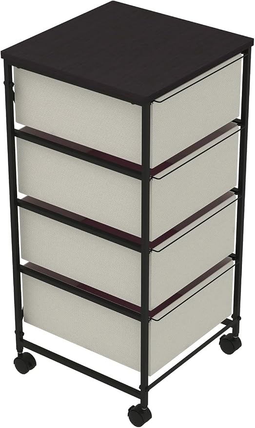 CASUNER Small Cabinet with Drawers Rolling 4 Drawer Mobile File Cabinet - Image 7