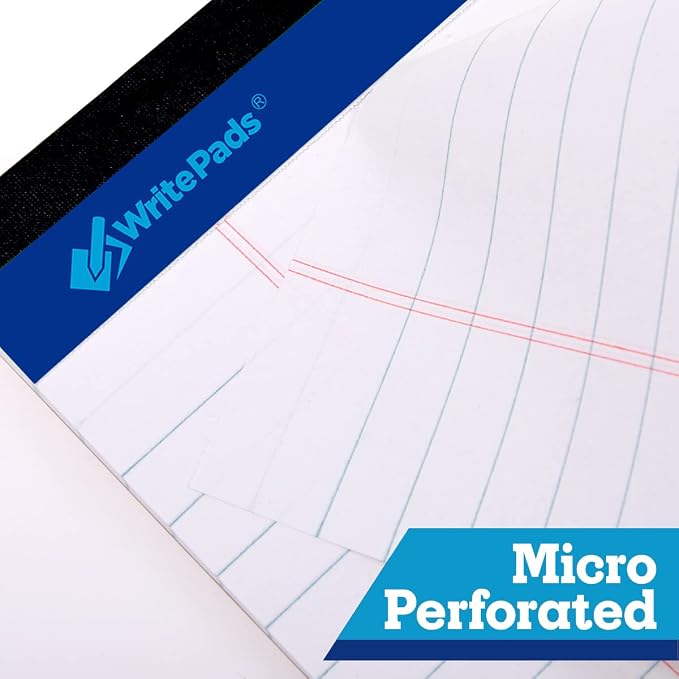 WritePads Legal note pads 5"x8" Legal Pads, College Ruled, 12 Pack, 50 Sheets - Image 4