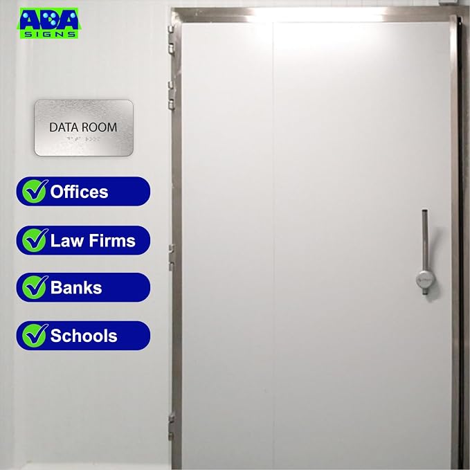 ADASigns Data Room Sign 7" W x 4" H - Image 7