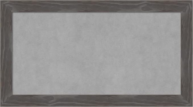Amanti Art Grey Framed Magnetic Board 15x27 Small Vision Board by AmantiArt