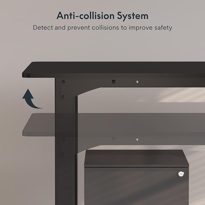 SANODESK 4-Leg Standing Desk, Electric Height Adjustable Desk - Image 7