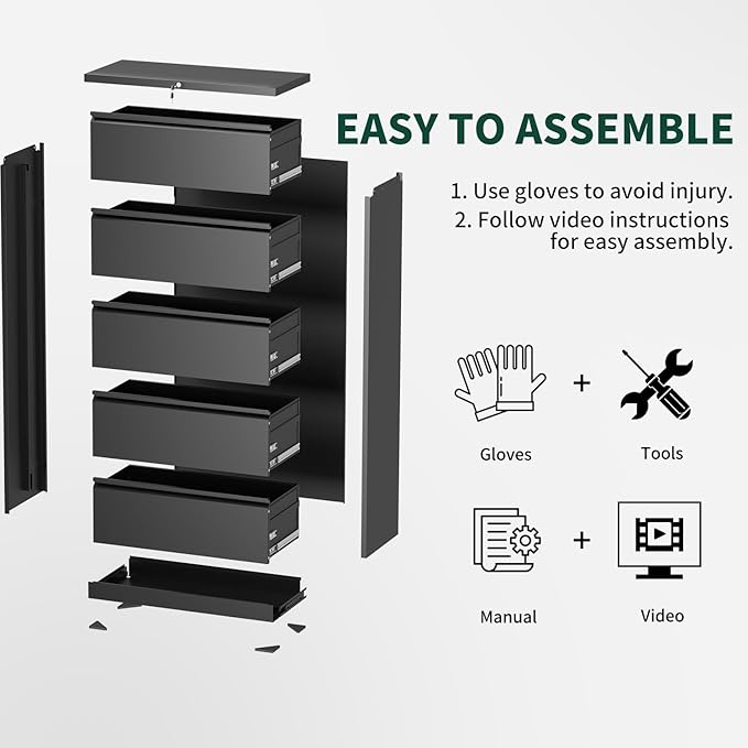 2 Drawer Lateral File Cabinet - Image 9
