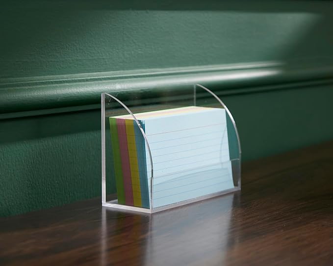 SEVENY 1 PACK 3x5 Acrylic Index Card Holder Business Card Display Stand - Image 8