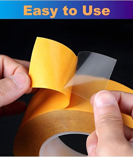 Ultra-Thin Clear Double Sided Tape Heavy Duty 2-Inch x 50 Feet Two Sides Strong - Image 5