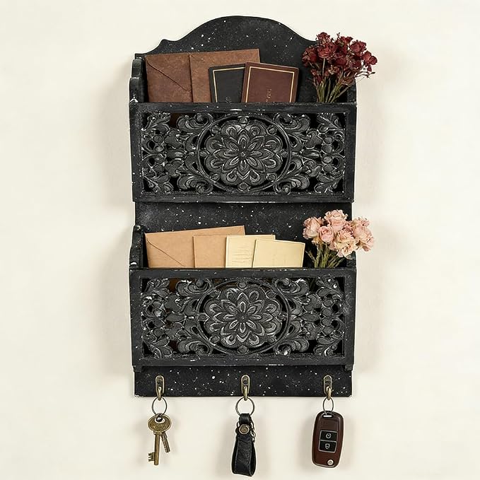 Chadechimo Rustic Key and Mail Holder - Image 7