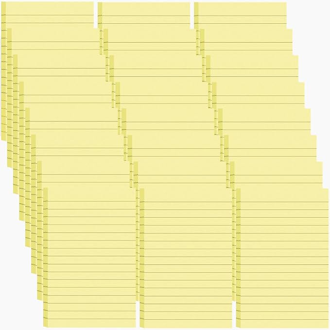 24 Pack Lined Sticky Notes 4X6 in Self Sticky Note Pads Colorful Post Stickies by Beieverluck