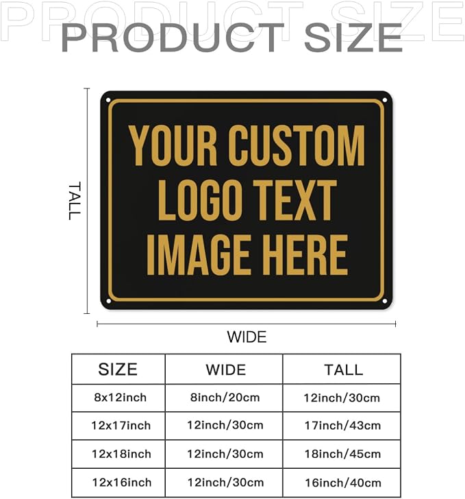 Custom Signs Outdoor Metal Sign Custom Sign Outdor Indoor Personalized Signs - Image 2