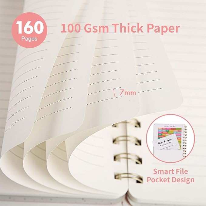 Spiral Notebook-5.75" x 8.125" College Ruled Journal - Image 3