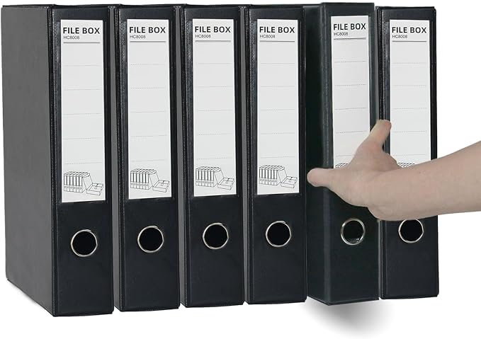 URbantin 6 Pack Foldable Plastic Box Files A4 - Image 7