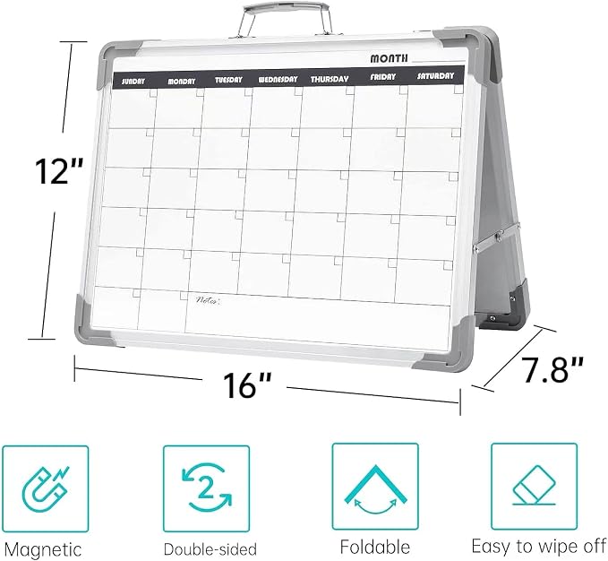 Magnetic Dry Erase Board with Calendar - Image 6
