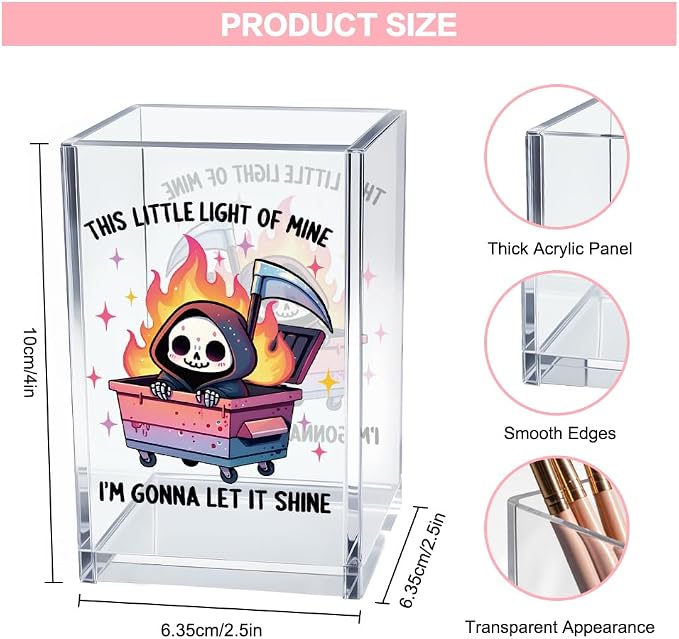 Vgrti This Little Light Of Mine I'm Gonna Let It Shine Acrylic Cosmetic Pencil - Image 2