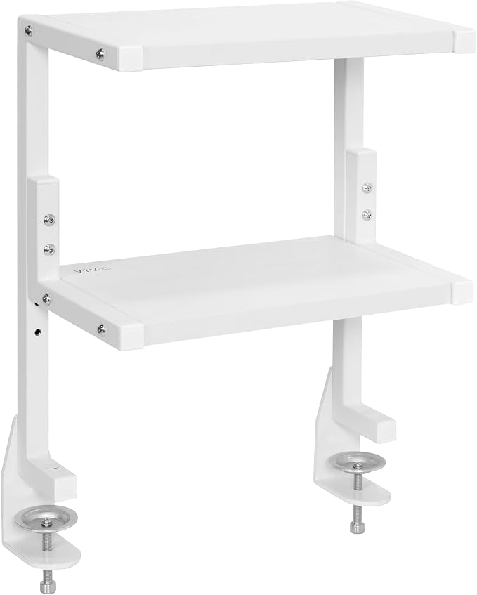 VIVO Clamp-on 13 inch Above or Below Desk 2-Tier Shelving Unit by VIVO