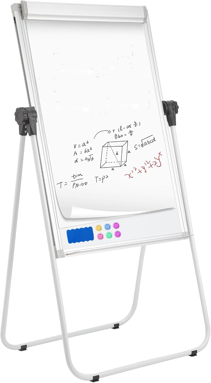 U-Stand Magnetic Whiteboard Easel 36 x 24 Inch, Double Sided Dry Erase Board by DexBoard