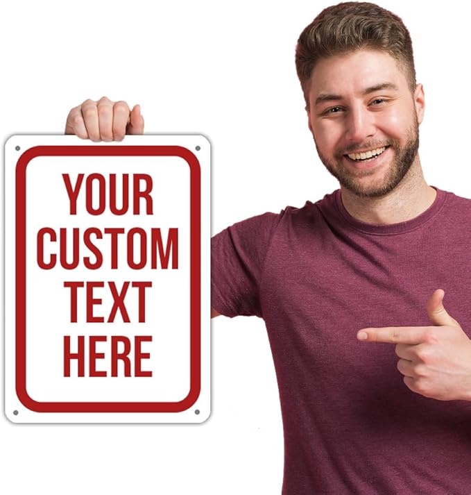 Custom Sign Sticker, Personalized Signs - Image 4