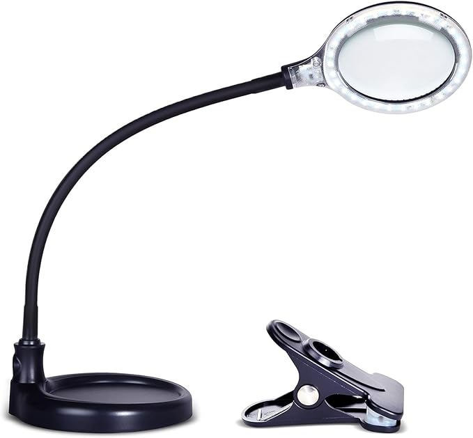 Brightech LightView Pro Flex 2 in 1 Magnifying Desk Lamp, 1.75x Light Magnifier by Brightech