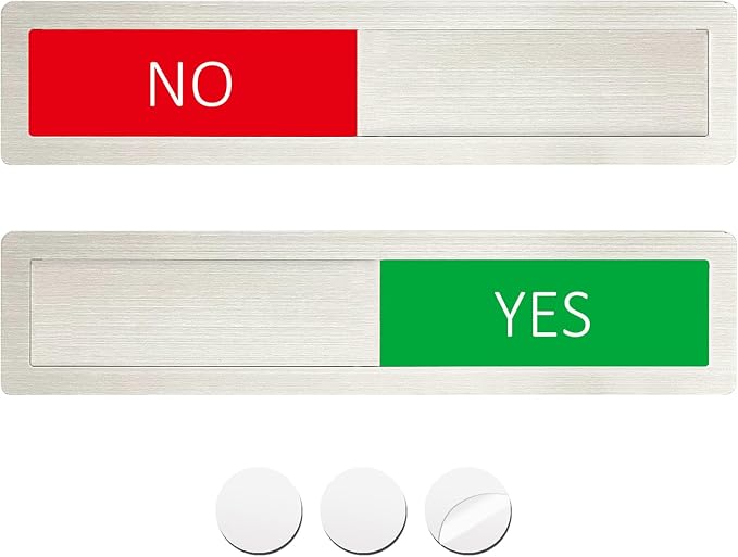 Yes/No Slider Sign, Slider Indicator Tells Whether Yes or No, Indicator by LoYinLo