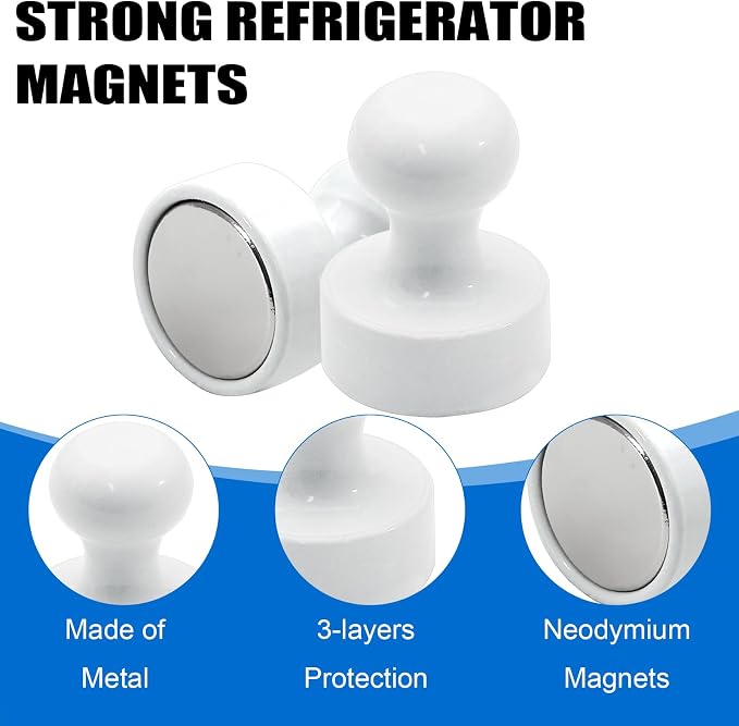 LOVIMAG Fridge Magnets 20Pcs Refrigerator Whiteboard Small Strong Magnet - Image 4