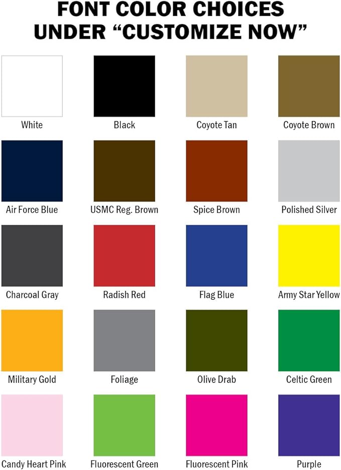 Custom Uniform Name Tapes Solid Colors. Olive Drab Fabric, 3.5 Inch Hook - Image 2