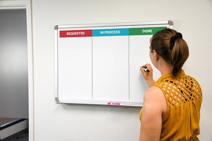 Kanban Whiteboard 36" x 24" - Image 4