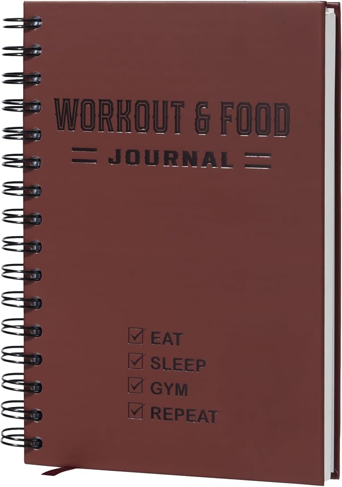 Nextnoid Hardcover Fitness & Food Journal by Nextnoid
