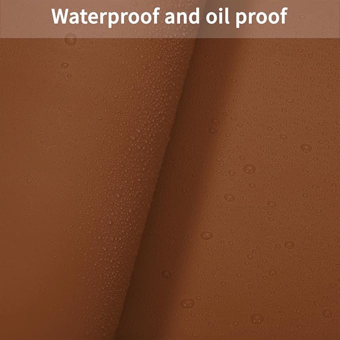 Zinkooat Leather Table Cover, 1.8mm Thick, 17x54 Inch Table Protector, Glass - Image 4