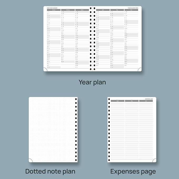 POPRUN 2026 Planner with Hourly Schedule, Vertical Layout - Image 5