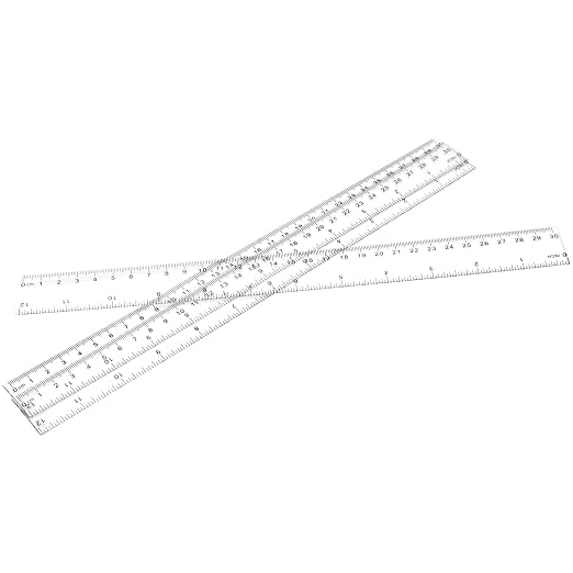 KEILEOHO 200 Pack 12 Inch Clear Plastic Ruler, Bulk Standard/Metric Straight - Image 7