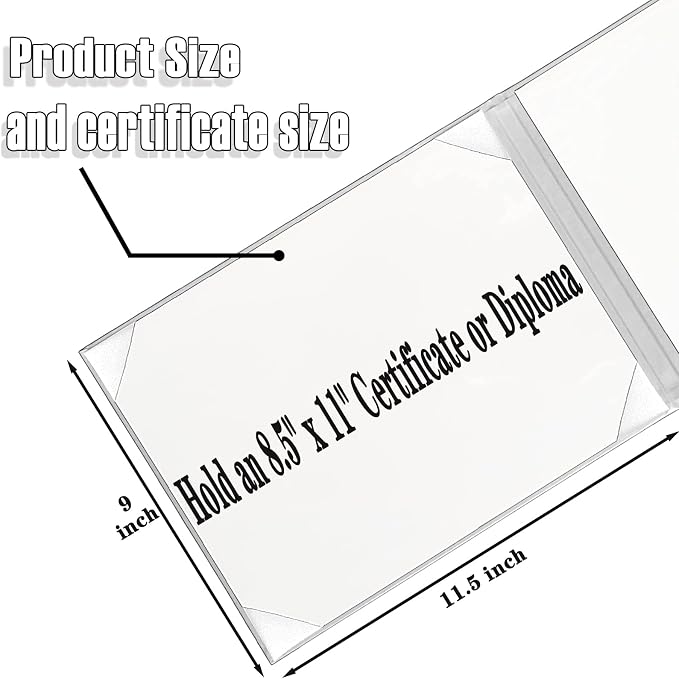 Happy Secret Diploma Cover 8.5"x 11" Diploma Holder Graduation Certificate - Image 2