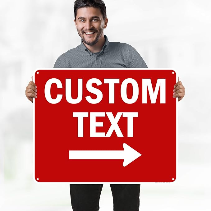 Custom Arrow, Custom Directional Sign, Right Arrow, 24x30 Inches, 55 mil thick - Image 2