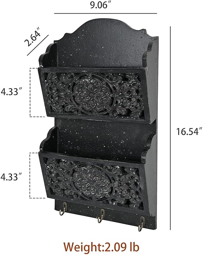 Chadechimo Rustic Key and Mail Holder - Image 2