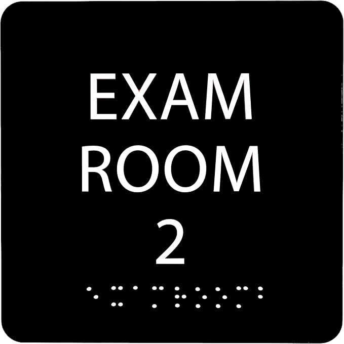 6" X6" Exam Room 2 Sign by ADACentralSigns