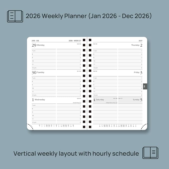 POPRUN Pocket 2026 Planner Weekly and Monthly - Image 3