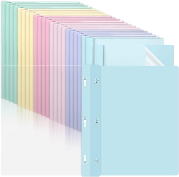 24 PCS Pastel Plastic Report Covers by gisgfim